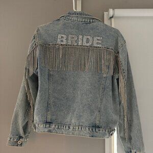 BRIDE Denim Jacket - Size Medium, Heirloom Bridal Collection